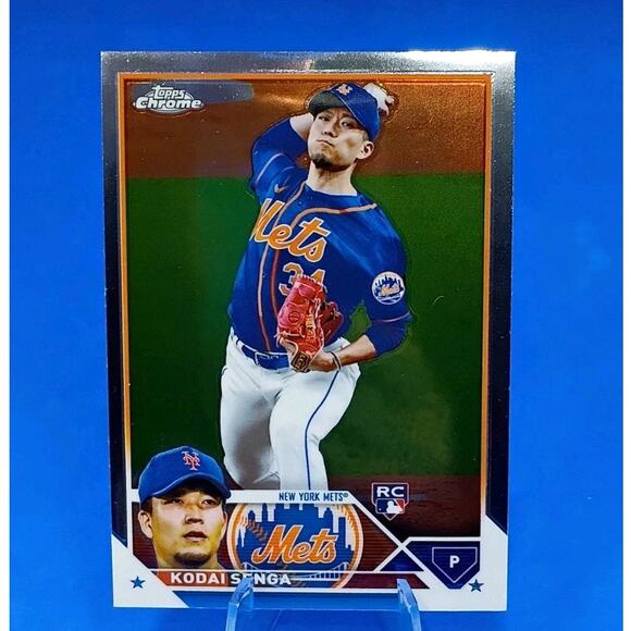 2023 Topps Chrome - Kodai Senga #217 (RC) NY Mets - Picture 2 of 5